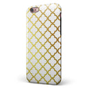 The Golden Morocan Pattern iPhone 6/6s or 6/6s Plus 2-Piece Hybrid INK-Fuzed Case