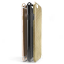 The Golden Surface with White Chevron iPhone 6/6s or 6/6s Plus 2-Piece Hybrid INK-Fuzed Case