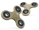 The Golden Surface with White Chevron Full-Body Fidget Spinner Skin-Kit