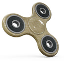 The Golden Surface with White Chevron Full-Body Fidget Spinner Skin-Kit