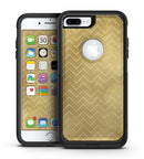 The Golden Surface with White Chevron - iPhone 7 or 7 Plus Commuter Case Skin Kit