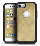 The Golden Surface with White Chevron - iPhone 7 or 7 Plus Commuter Case Skin Kit