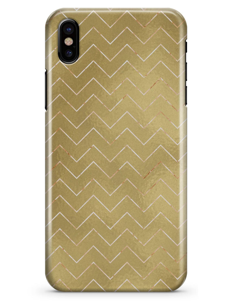 The Golden Surface with White Chevron - iPhone X Clipit Case
