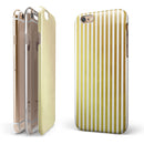 The Golden Vertical Stripes iPhone 6/6s or 6/6s Plus 2-Piece Hybrid INK-Fuzed Case