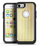 The Golden Vertical Stripes 2 - iPhone 7 or 8 OtterBox Case & Skin Kits