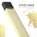 The Golden Vertical Stripes - Premium Decal Protective Skin-Wrap Sticker compatible with the Juul Labs vaping device