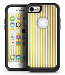 The Golden Vertical Stripes - iPhone 7 or 7 Plus Commuter Case Skin Kit
