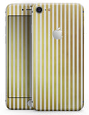 The Golden Vertical Stripes - Skin-kit for the iPhone 8 or 8 Plus