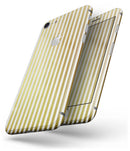The Golden Vertical Stripes - Skin-kit for the iPhone 8 or 8 Plus
