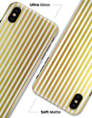 The Golden Vertical Stripes - iPhone X Clipit Case