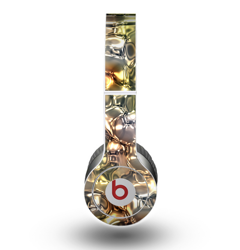 The Golden and Yellow Mercury Skin for the Beats by Dre Original Solo-Solo HD Headphones