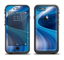 The Gradient Waves of Blue Apple iPhone 6/6s LifeProof Fre Case Skin Set