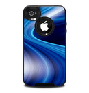 The Gradient Waves of Blue Skin for the iPhone 4-4s OtterBox Commuter Case