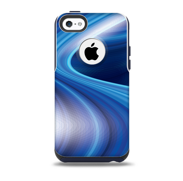 The Gradient Waves of Blue Skin for the iPhone 5c OtterBox Commuter Case