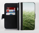 The Grassy Field Ink-Fuzed Leather Folding Wallet Credit-Card Case for the Apple iPhone 6/6s, 6/6s Plus, 5/5s and 5c