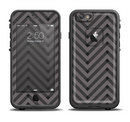The Gray & Black Sketch Chevron Apple iPhone 6/6s LifeProof Fre Case Skin Set