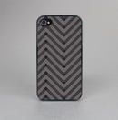 The Gray & Black Sketch Chevron Skin-Sert for the Apple iPhone 4-4s Skin-Sert Case
