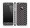 The Gray & Black Sketch Chevron Skin Set for the Apple iPhone 5