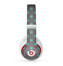 The Gray & Blue Polka Dot Skin for the Beats by Dre Studio (2013+ Version) Headphones