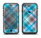 The Gray & Bright Blue Plaid Layered Pattern V5 Apple iPhone 6 LifeProof Fre Case Skin Set