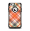 The Gray & Bright Orange Plaid Layered Pattern V5 Apple iPhone 6 Otterbox Commuter Case Skin Set