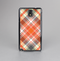 The Gray & Bright Orange Plaid Layered Pattern V5 Skin-Sert Case for the Samsung Galaxy Note 3