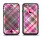 The Gray & Bright Pink Plaid Layered Pattern V5 Apple iPhone 6 LifeProof Fre Case Skin Set