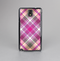 The Gray & Bright Pink Plaid Layered Pattern V5 Skin-Sert Case for the Samsung Galaxy Note 3