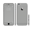 The Gray Carbon FIber Pattern Sectioned Skin Series for the Apple iPhone 6s Plus