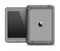 The Gray Carbon FIber Pattern Apple iPad Air LifeProof Fre Case Skin Set