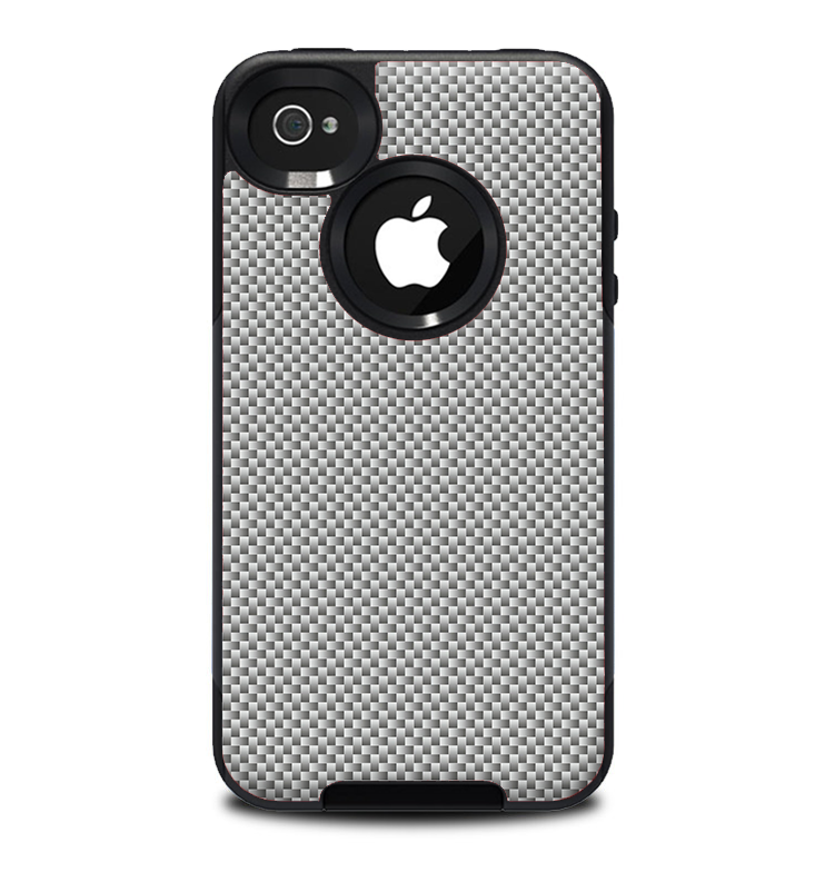 The Gray Carbon FIber Pattern Skin for the iPhone 4-4s OtterBox Commuter Case