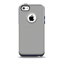 The Gray Carbon FIber Pattern Skin for the iPhone 5c OtterBox Commuter Case
