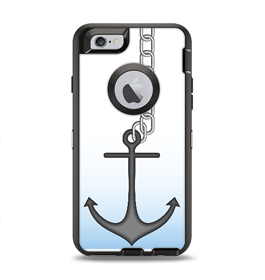 The Gray Chained Anchor Apple iPhone 6 Otterbox Defender Case Skin Set
