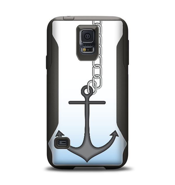The Gray Chained Anchor Samsung Galaxy S5 Otterbox Commuter Case Skin Set