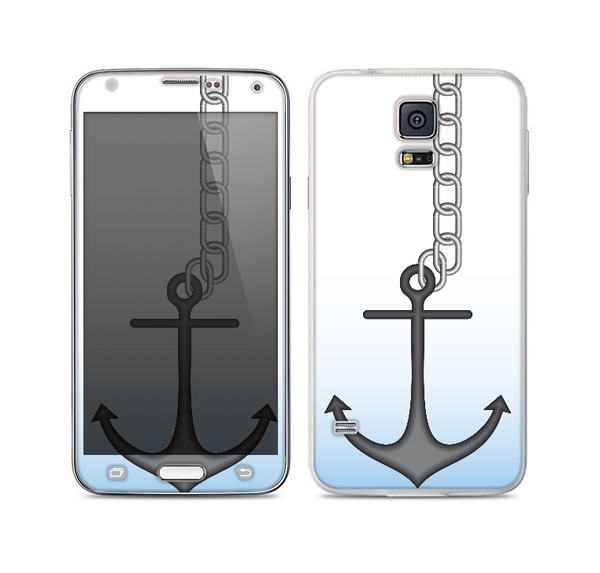 The Gray Chained Anchor Skin For the Samsung Galaxy S5