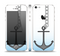 The Gray Chained Anchor Skin Set for the Apple iPhone 5