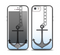 The Gray Chained Anchor Skin Set for the iPhone 5-5s Skech Glow Case