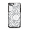 The Gray Floral Pattern V3 Apple iPhone 6 Otterbox Symmetry Case Skin Set