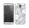 The Gray Floral Pattern V3 Skin For the Samsung Galaxy S5