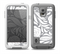 The Gray Floral Pattern V3 Skin for the Samsung Galaxy S5 frē LifeProof Case
