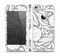 The Gray Floral Pattern V3 Skin Set for the Apple iPhone 5