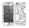 The Gray Floral Pattern V3 Skin for the Apple iPhone 5c