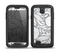 The Gray Floral Pattern V3 Skin for the Samsung Galaxy S4 frē LifeProof Case