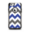 The Gray & Navy Blue Chevron Apple iPhone 6 Otterbox Commuter Case Skin Set
