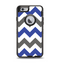 The Gray & Navy Blue Chevron Apple iPhone 6 Otterbox Defender Case Skin Set