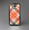 The Gray & Orange Plaid Layered Pattern V5 Skin-Sert Case for the Samsung Galaxy S5