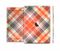 The Gray & Orange Plaid Layered Pattern V5 Skin Set for the Apple iPad Pro