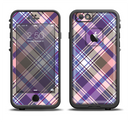 The Gray & Purple Plaid Layered Pattern V5 Apple iPhone 6/6s LifeProof Fre Case Skin Set