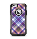 The Gray & Purple Plaid Layered Pattern V5 Apple iPhone 6 Otterbox Commuter Case Skin Set