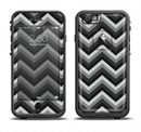 The Gray Toned Layered CHevron Pattern Apple iPhone 6/6s LifeProof Fre Case Skin Set